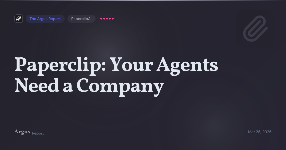 PaperclipAI hits 43K stars as teams deploy 'zero-human companies' with AI agent orchestration